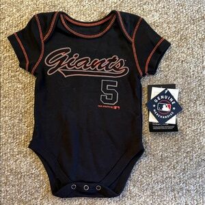 MLB Giants Black and Red Baby Bodysuit